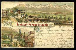 POPRÁDFELKA 1899. Litho Képeslap - Ungarn