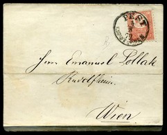 PEST LIPÓTVÁROS 1871. Kőnyomat 5kr Levélen,  Szép Bélyegzéssel Bécsbe Küldve - Used Stamps
