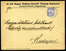 BUDAPEST 1914. Helyi Levél 12f Egybélyeges Bérmentesitéssel! - Gebraucht