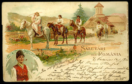 ROMÁNIA 1901. Litho Képeslap - Ungarn