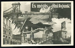 BUDAPEST 1948. Ujjáépités, Propaganda Képeslap - Ungarn