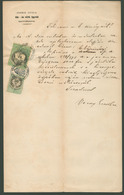 NAGYVÁRAD 1873 Dekoratív Jogi Dokumentum,  Okmánybélyeggel - Brieven En Documenten