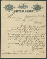 BUDAPEST 1891. Deutsch Simon Bútor Raktár, Régi Fejléces Céges Levél - Zonder Classificatie