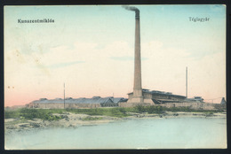 KUNSZENTMIKLÓS 1912. Téglagyár,  Régi Képeslap  /  Brick Factory  Vintage Pic. P.card - Hongarije