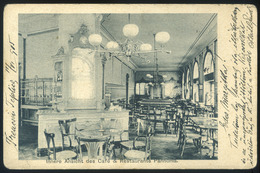 TRENCSÉN 1903. Restaurant Pannonia, Képeslap, Mozgópostával - Religión & Esoterismo