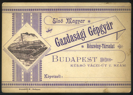 BUDAPEST Első Magyar Gazdasági Gépgyár Reklám Lap (képeslap Méret) - Godsdienst & Esoterisme