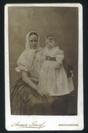 BESZTERCEBÁNYA 1885. Ca. Anner Józsf : Anya Gyermekével Visit Fotó - Other & Unclassified