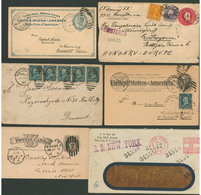 USA 1888-1936. 11db Küldemény Magyarországra Küldve, Jó Minőségű, Szép Tétel! - Collections