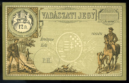 VADÁSZATI JEGY 15Ft Használatlan - Used Stamps