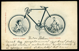 KERÉKPÁR Bajnokok 1900. Ritka Képeslap  /  BICYCLE Champions Rare Vintage Pic. P.card - Ungarn