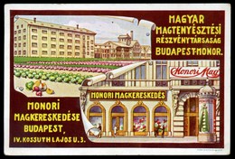 BUDAPEST Monori Magkereskedés Reklám Képeslap - Ungarn