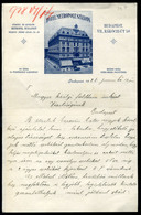 BUDAPEST 1926. Hotel Metropole Szálloda, Fejléces Levél, A Tulajdonos Verő Gyula Soraival - Unclassified