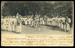 MÁRAMAROS 1900. Népmulattság, Régi Képeslap  /  People's Fest  Vintage Pic. P.card - Hongarije