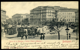BUDAPEST 1903. Kálvin Tér, Múzeum Körút, Ritka Régi Képeslap  /  Calvin Sq. Museum Blvd. Rare  Rare Vintage Pic. P.card - Ungarn