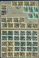 KÁPOLNA  1946. Levél  57 Bélyeges, Dekoratív Bérmentesítéssel Egerbe Küldve - Covers & Documents