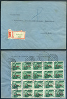 GYÖNGYÖS 1946. Ajánlott Levél 20 Bélyeges Bérmentesítéssel Egerbe - Briefe U. Dokumente