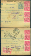 1916. Csomagszállító Ausztriából Budapestre, 2*10 F Fekbérrel - Used Stamps