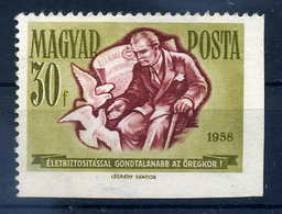 1958. Takarékosság 30f Két Oldalt  Fogazatlan Bélyeg - Covers & Documents