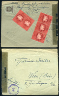 TÉT 1946.02.28. (7.dsz. Utolsó Nap) Levél Köztársaság 5*3000P Bérmentesítéssel Ausztriába Küldve, Cenzúrázva - Covers & Documents