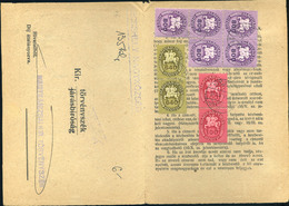 BECSEHELY 1946. Kézbesítési Vevény Lovasfutár Bélyegekkel Nagykanizsára - Covers & Documents