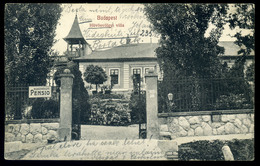 Hűvösvölgyi Villa, Régi Képeslap 1918.  /  Villa In Hűvösvölgy  Vintage Pic. P.card - Hongrie