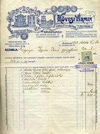 BUDAPEST 1913. Kövesi Ármin Kádárműhely , Fejléces Céges Számla - Unclassified