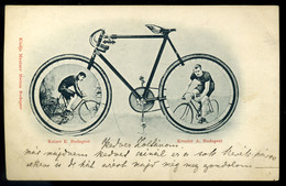 KERÉKPÁR Bajnokok 1900. Ritka Képeslap  /  BICYCLE Champions Rare Vintage Pic. P.card - Hungary