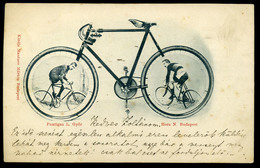 KERÉKPÁR Bajnokok 1900. Ritka Képeslap  /  BICYCLE Champions Rare Vintage Pic. P.card - Hongarije