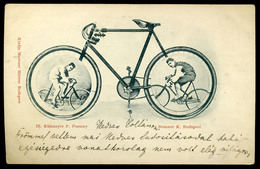 KERÉKPÁR Bajnokok 1900. Ritka Képeslap  /  BICYCLE Champions Rare Vintage Pic. P.card - Hungary