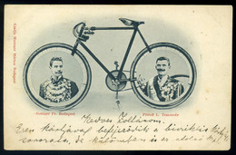 KERÉKPÁR Bajnokok 1900. Ritka Képeslap - Hongarije