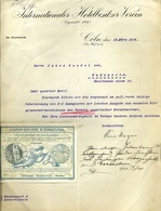 1914. Köln, Internationaler Hotelbesitzer Verein Céges Levél Gundel Jánosnak, Csatolt Válasz Kuponnal - Gebraucht