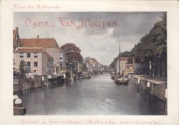 CHROMO 10X14 (cacao Van Houten)  ( Vue De Hollande )  Canal A Gorinchem (hollande Meridionale) - Van Houten