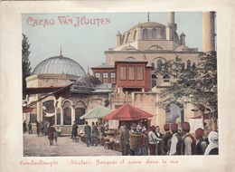 CHROMO 10X14 (cacao Van Houten)  TURQUIE Constantinople (skutari)mosquée Et Scene Dans La Rue - Van Houten
