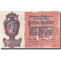 Billet, Liechtenstein, 10 Heller, Blason, 1920, SPL, Mehl:P-0001 - Liechtenstein