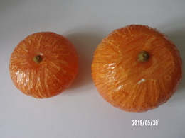 Mandarine Et Orange En Pierre Dure Polie - Andere & Zonder Classificatie