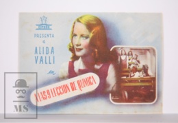 Original 1941 Ore 9: Lezione Di Chimica Cinema / Movie Advt Leaflet - Alida Valli, Irasema Dilián, Andrea Checchi - Werbetrailer