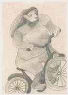 Cpm 1741/211 ERGON - Femme à Bicyclette - Vélo - Cyclisme - Bicycle - Illustrateurs - Illustrateur - Ergon