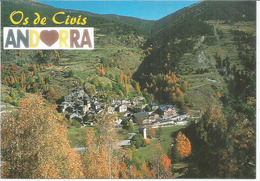 OS DE CIVIS, The Spanish Village That Can Be Reached By Vehicle Only By Going Through Andorra With And.Spanish Stamps - Storia Postale