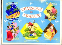 -- CHANSONS DE FRANCE - CHOCOLATERIE POULAIN - ALBUM NEUF  VIDE DE SES IMAGES -- - Albums & Catalogues