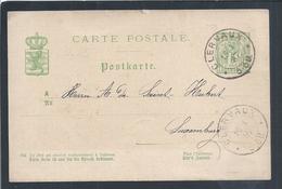 Postcard Stationery From Luxembourg, Allegories. 1887. Clervaux. Lion. Postkartenbriefpapier Luxemburg, Allegorien. Lowe - 1882 Allégorie