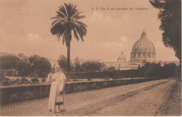 Delcampe - AK Vaticano Vatikan Vatican Pio Pius X Giardini Pope Pape Papst Basilica Pietro Peterskirche Petersplatz Rom Roma Rome - Vatikanstadt