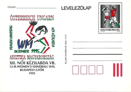 3401b Hungary Postcard Sport Handball Women Unused - Covers & Documents