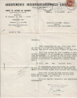 1942 - Rappel  Fait Par Le Comité De Gestion Du Groupement Interprofessionnel Laitier Du Calvados Pour Ticket Beurre - Agricultura