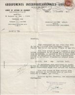 1942 - Rappel  Fait Par Le Comité De Gestion Du Groupement Interprofessionnel Laitier Du Calvados Pour Ticket Beurre - Agriculture