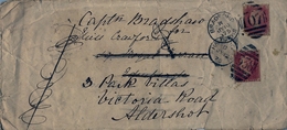 1875 , GRAN BRETAÑA , MAGNÍFICO SOBRE CIRCULADO , BRADFORD - EDINBURGH , REDIRIGIDO , HARROGATE - LEEDS - FARNBOROUGH ST - Briefe U. Dokumente