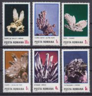 Romania 1985 Rocks Minerals Mi#4202-4207 Mint Never Hinged - Unused Stamps