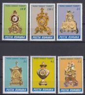 Romania 1988 Museum Examples Clocks Arts Manufacturing Mi#4443-4448 Mint Never Hinged - Unused Stamps