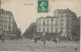 CPA TOUT PARIS 665  - Rue Des Pyrénées Métro Gambetta  (XXème) Collection FLEURY - Distretto: 20