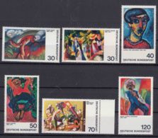 Germany 1974 Art Paintings Expressionists Mi#798-799 Mi#816-817 Mi#822-823 Mint Never Hinged Three Sets - Unused Stamps