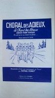 Choral Des Adieux - Version Scoute - Harmonisation à 2 Voies. Combre éditions - Gezang